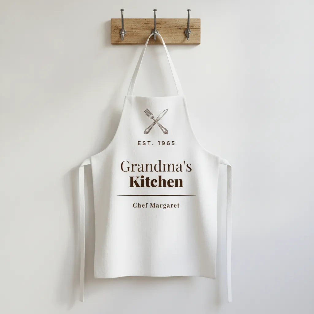 Adult Apron (AOP) grandma's kitchen
