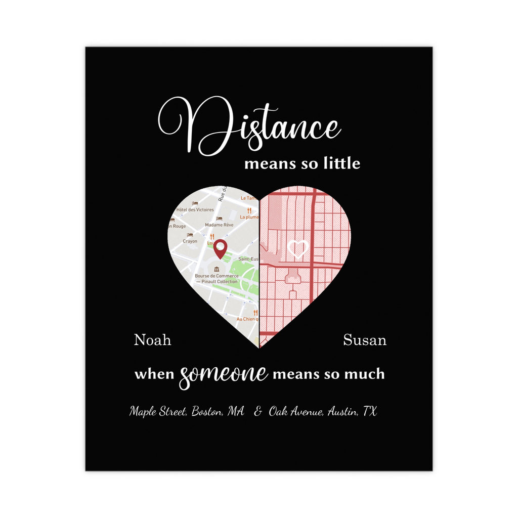Matte Posters Distance Means So little