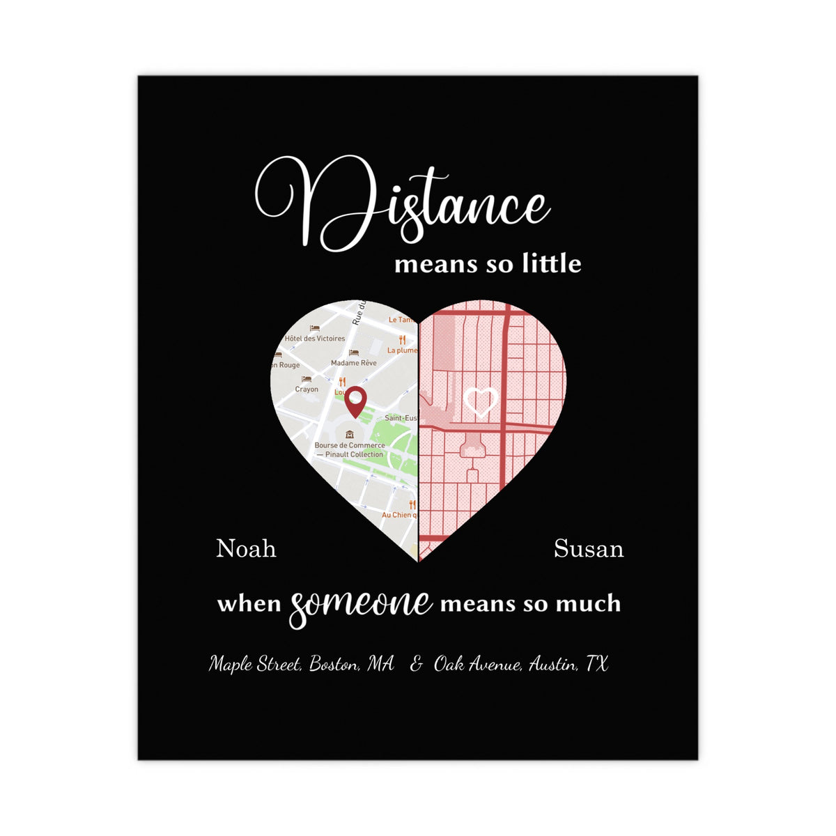 Matte Posters Distance Means So little