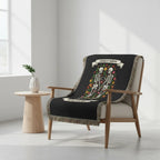 Heirloom Photo Woven Blanket (Portrait) skeleton couple