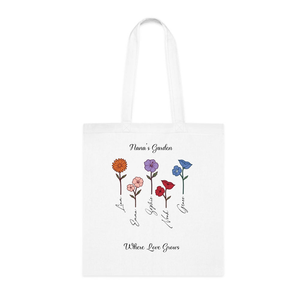 Flowers Design - Where Love Grows Tote Bag