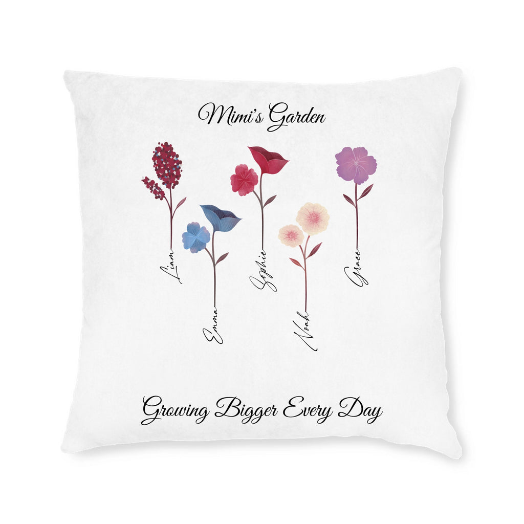 Square Pillow Gradma's Garden