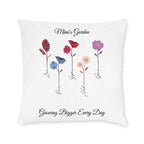 Square Pillow Gradma's Garden