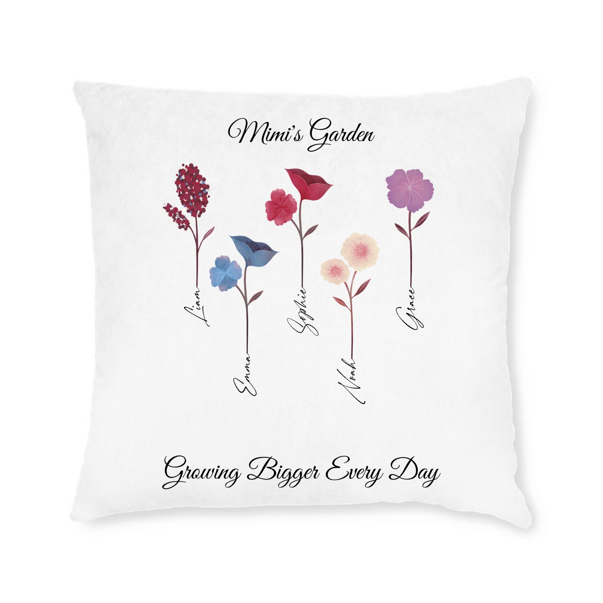 Square Pillow Gradma's Garden