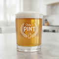 Personalized Pint Crest Whiskey Glass