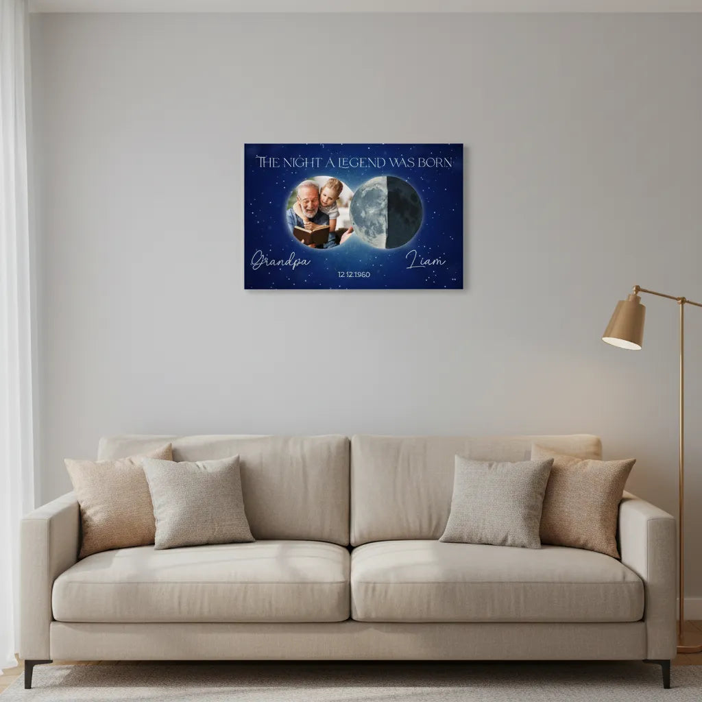 The night a legend was born Canvas