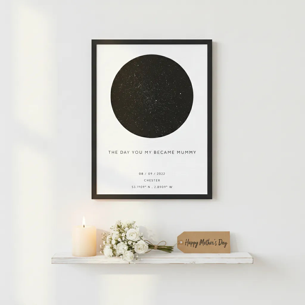 The Day You Became My Mummy Paper Frame Vertical