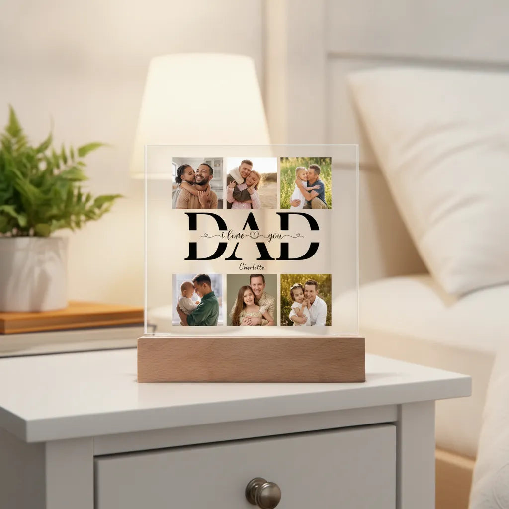 Dad we love you - Acrylic Square Plaque