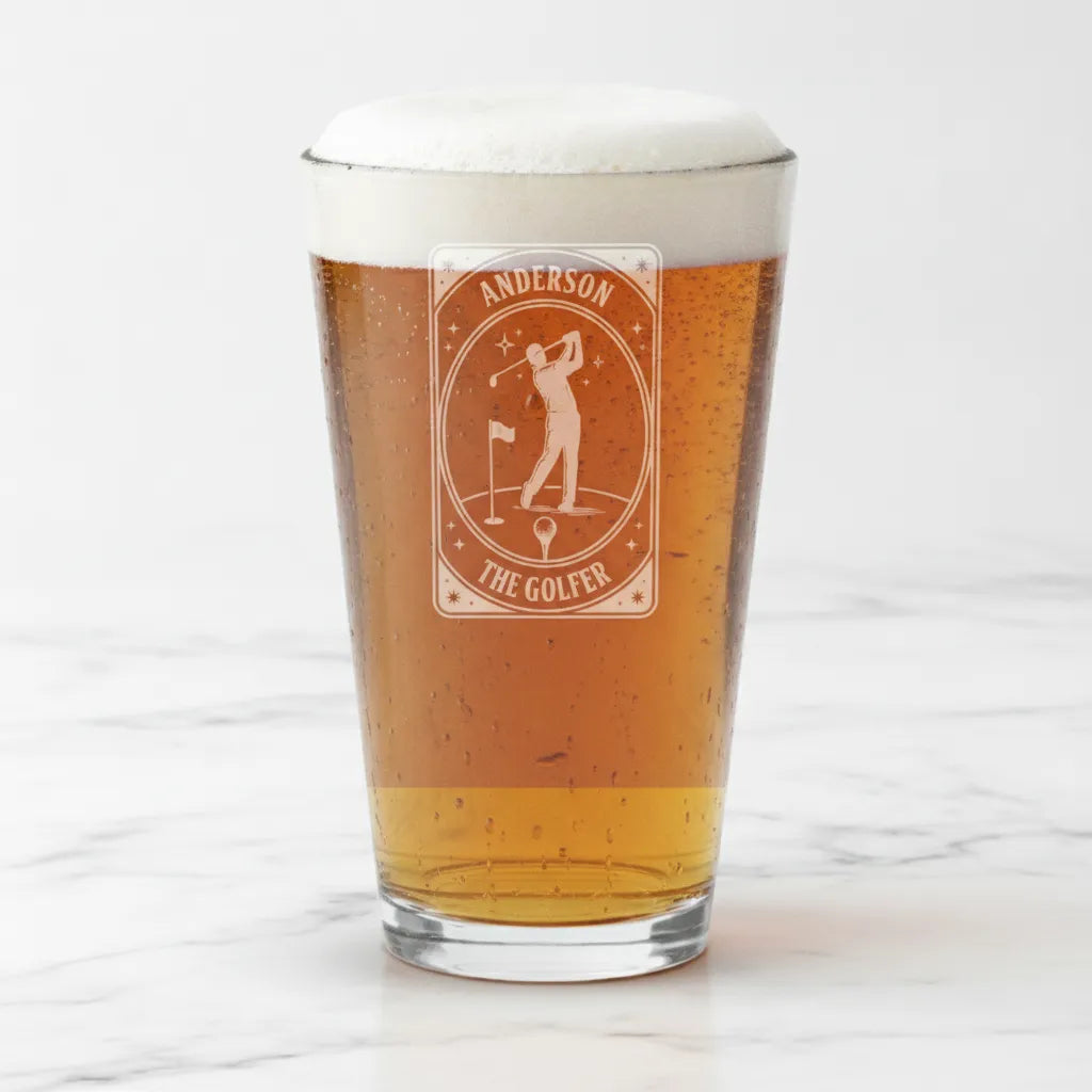 The Golfer Personalized Pint Glass