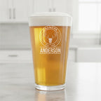 Personalized Grandpa Hunter Pint Glass
