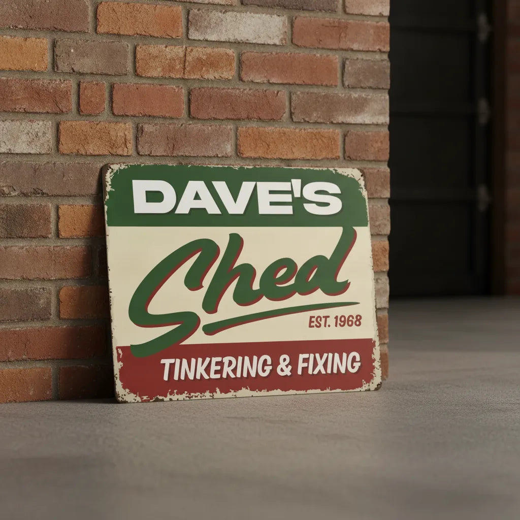 Personalized Shed Sign for Dad