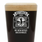 My New Office Has 18 Holes Retirement Pint Glass