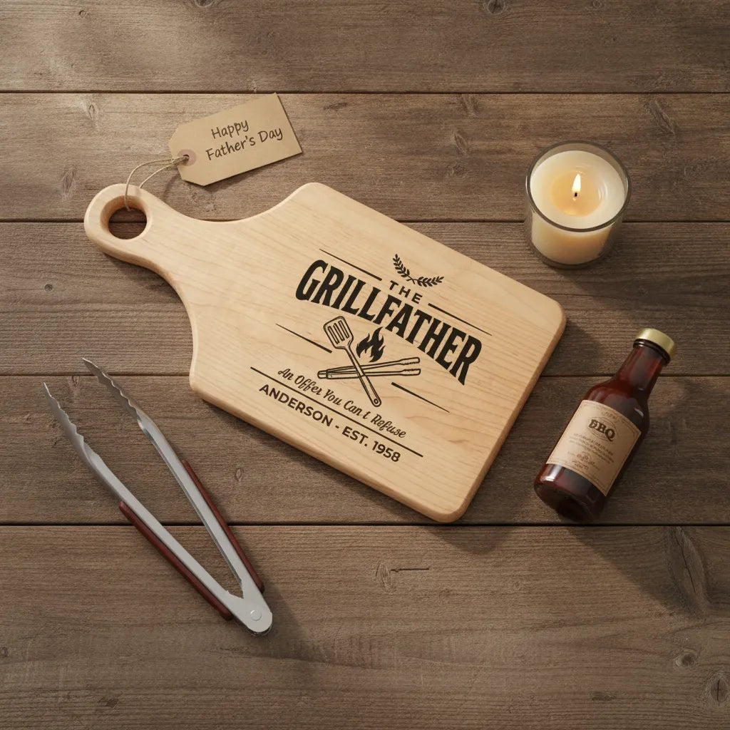 The Grillfather Personalized Cutting Board