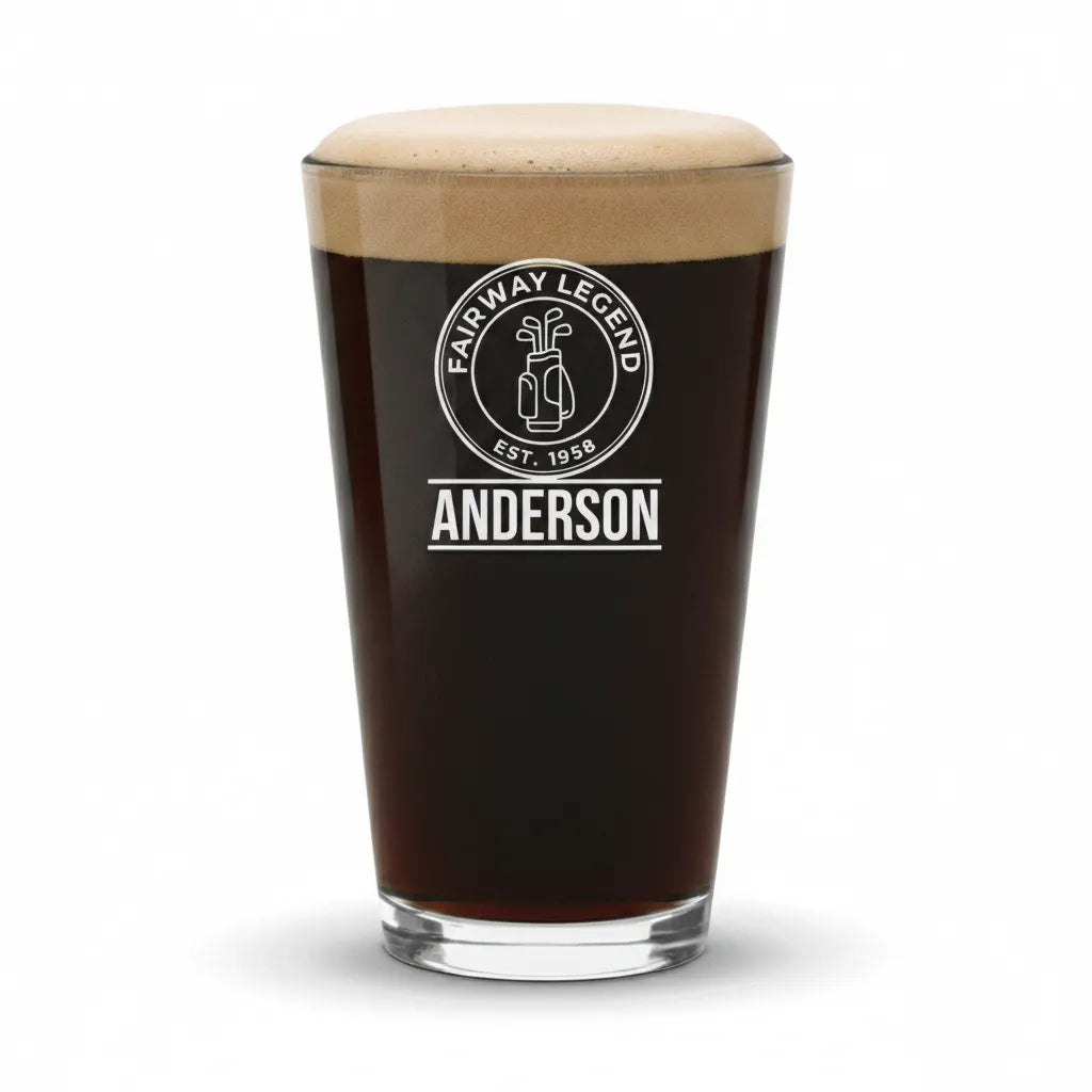 Fairway Legend Personalized Pint Glass