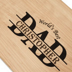 World's Best Dad Personalized Cutting Board