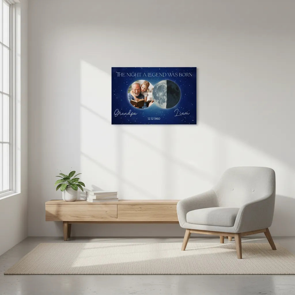 The night a legend was born Canvas