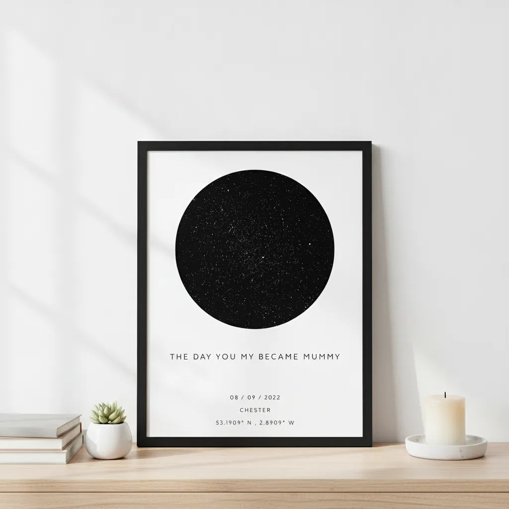The Day You Became My Mummy Paper Frame Vertical