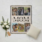 Heirloom Photo Collage Woven Blanket (Portrait) for MOM