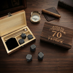 Aged to Perfection 70th Birthday Whiskey Stones Set