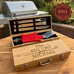 Personalized BBQ Grill Tool Set