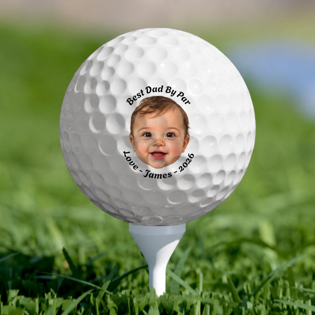 Best Dad By Par Photo Golf Balls