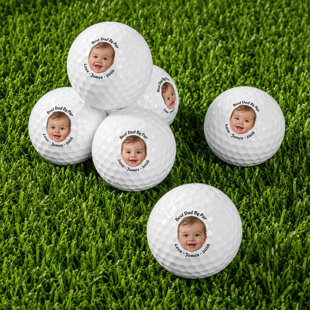 Best Dad By Par Photo Golf Balls