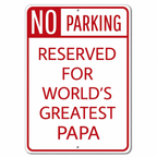 Grandpa No Parking Sign