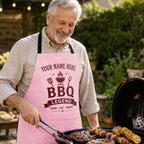 King of the BBQ Personalized Apron