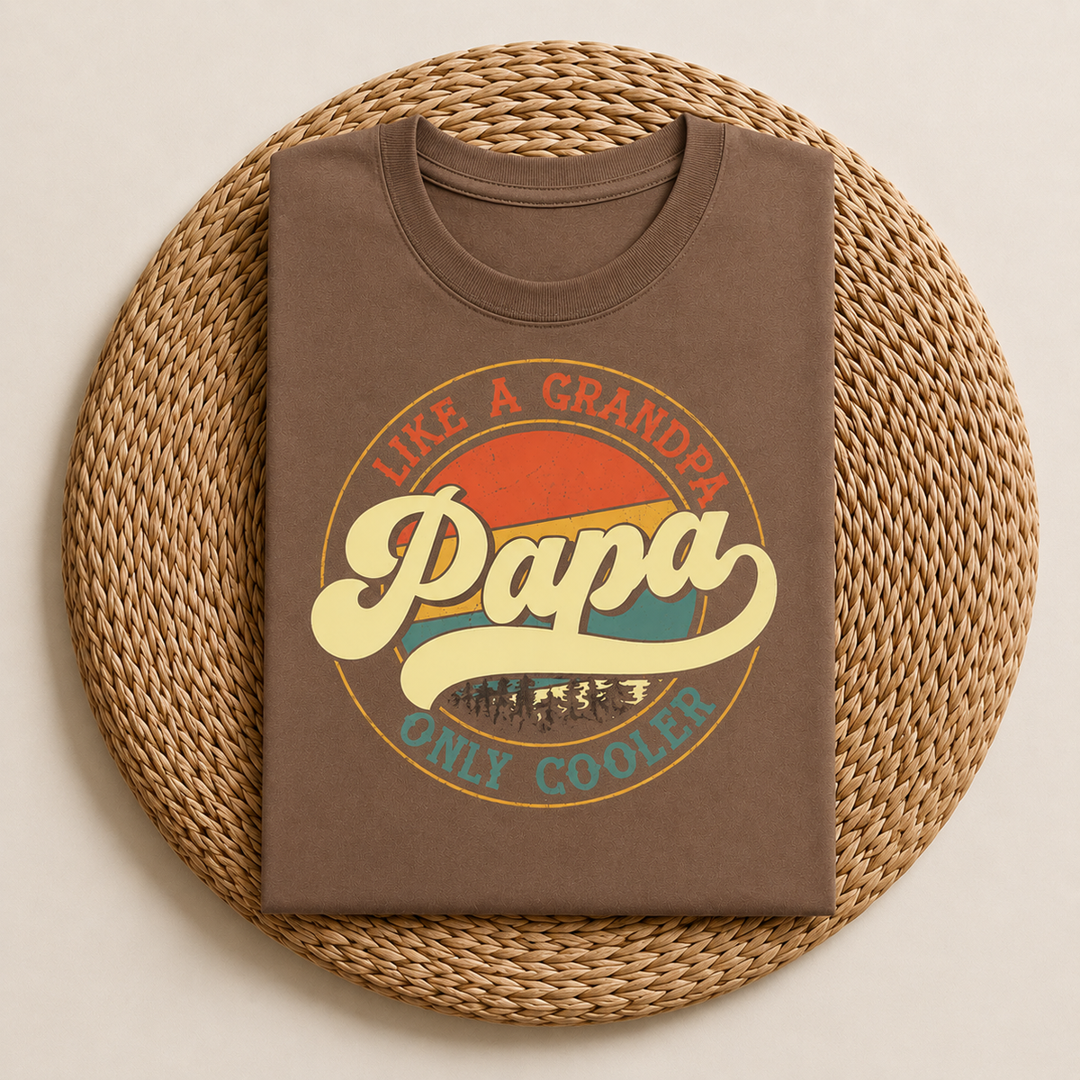 Papa Like a Grandpa Only Cooler Shirt
