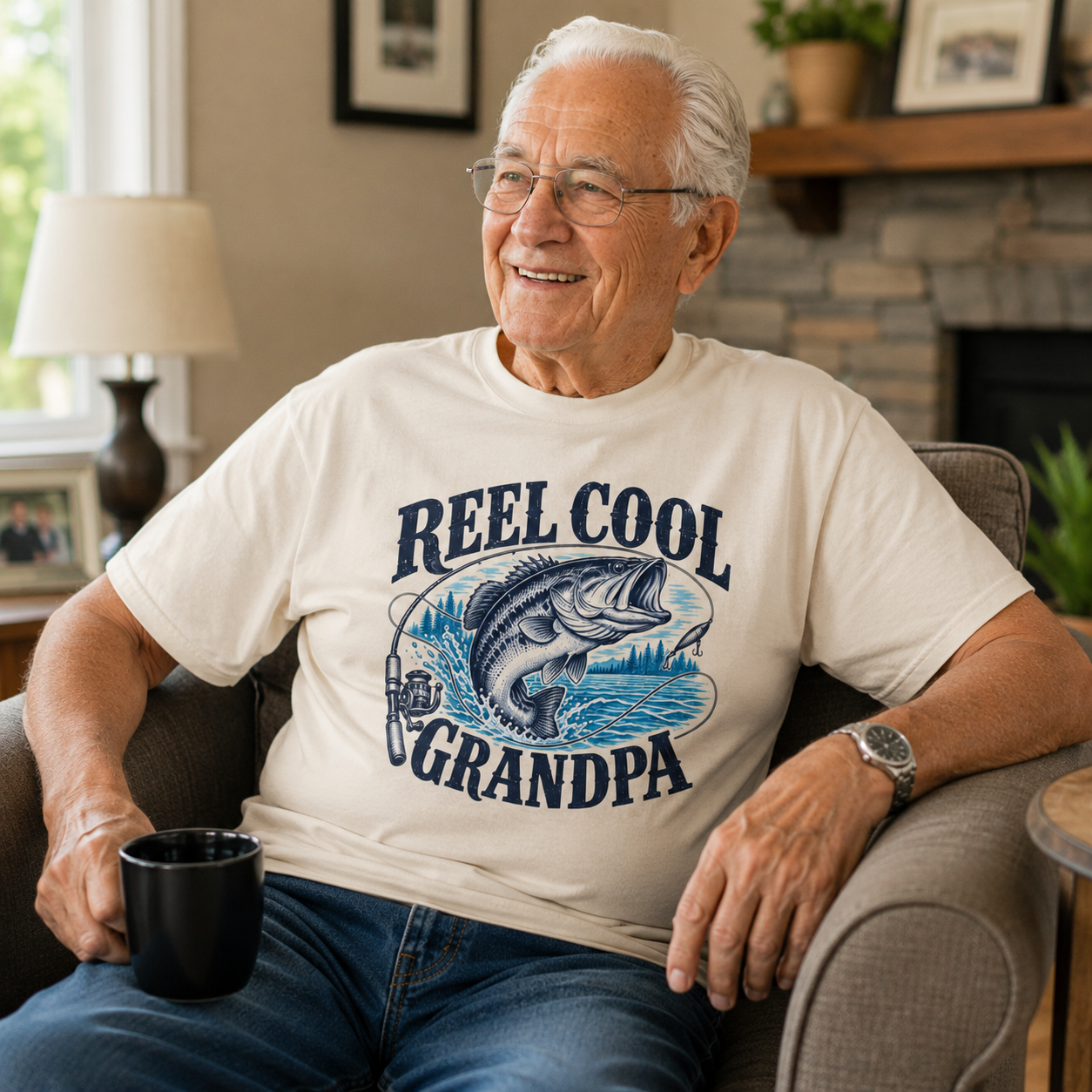 Vintage Bass Fishing Grandpa Shirt