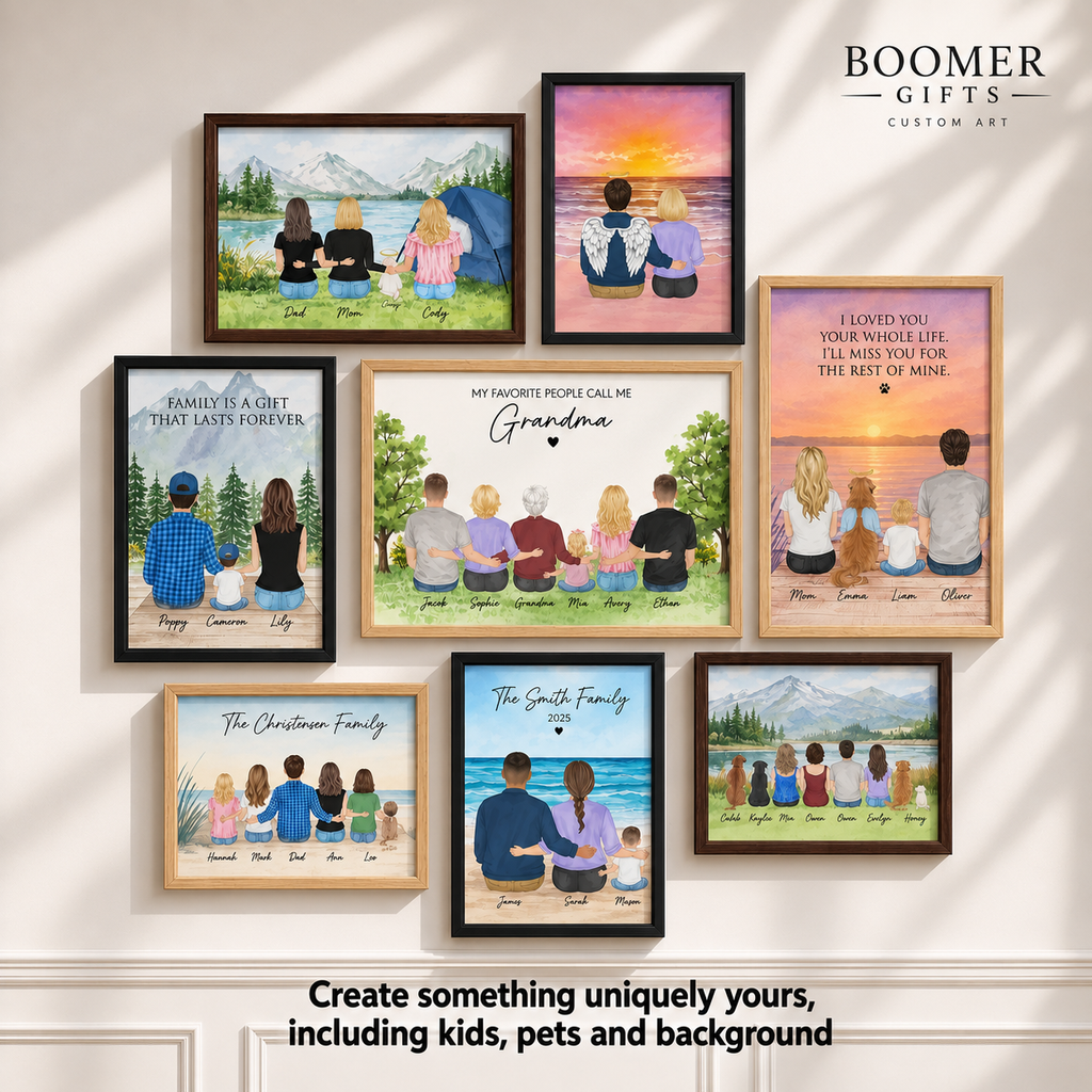 Custom Family Portrait Sign