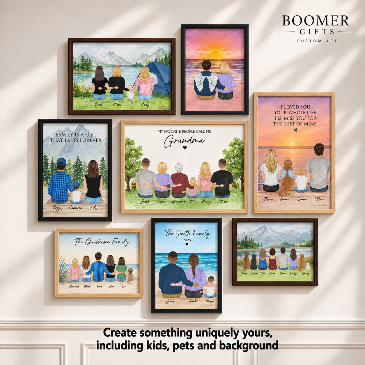 Custom Family Portrait Sign