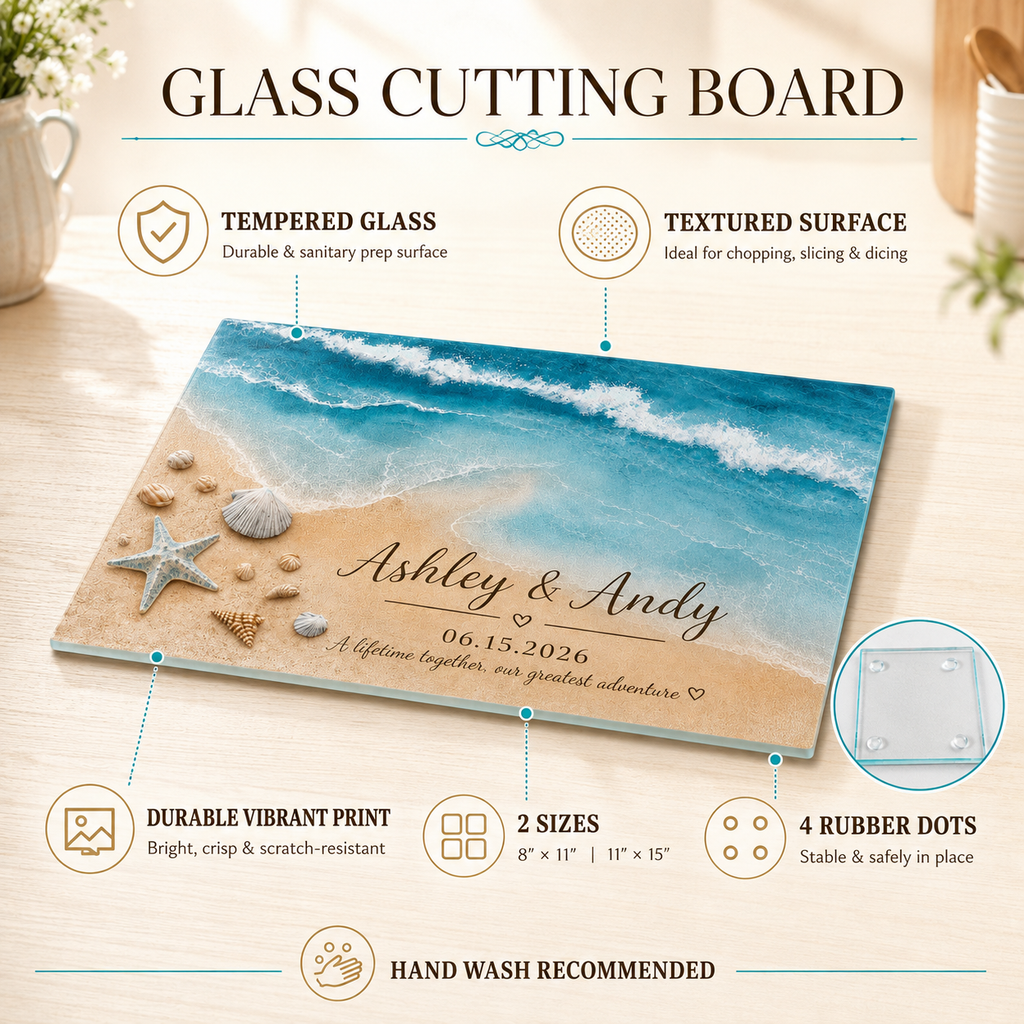 Ocean Wave Personalized Cutting Board