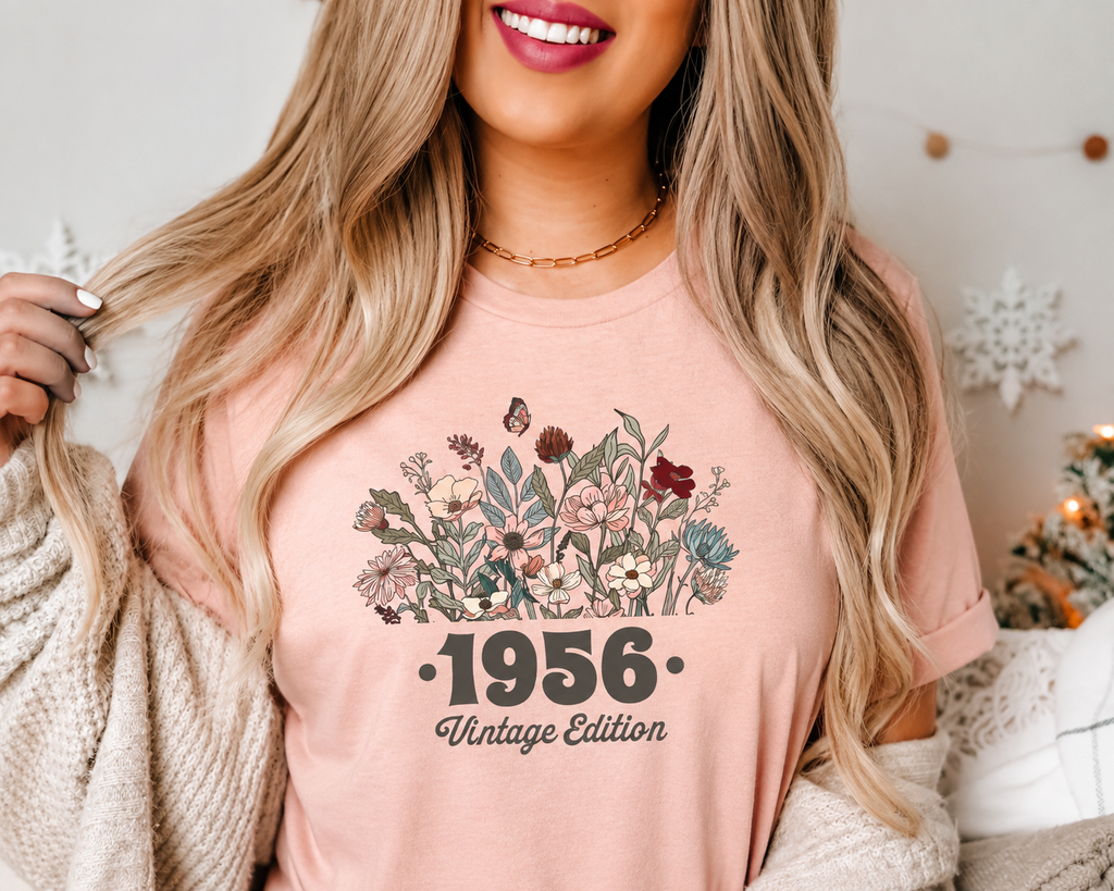 1956 Floral Birth Year Shirt