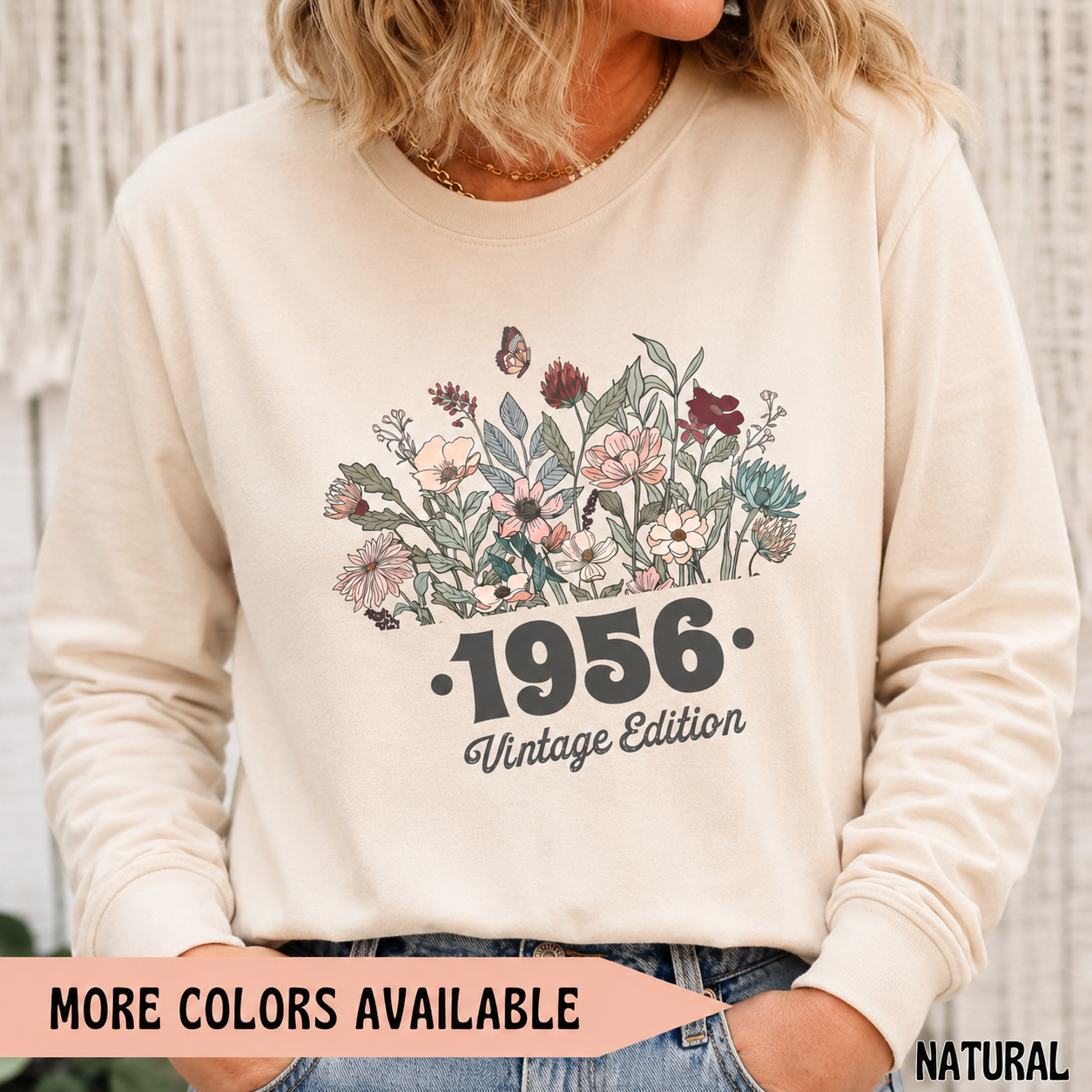 1956 Floral Birth Year Shirt