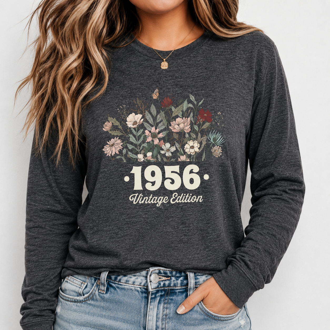 1956 Floral Birth Year Shirt