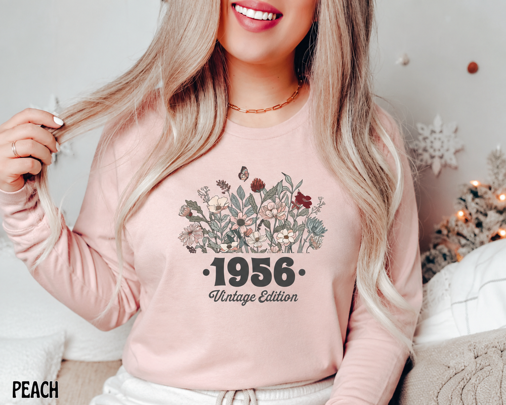 1956 Floral Birth Year Shirt
