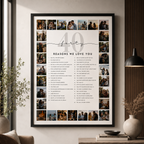 Reasons We Love You Photo Anniversary Sign