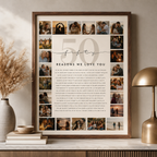 Reasons We Love You Photo Anniversary Sign