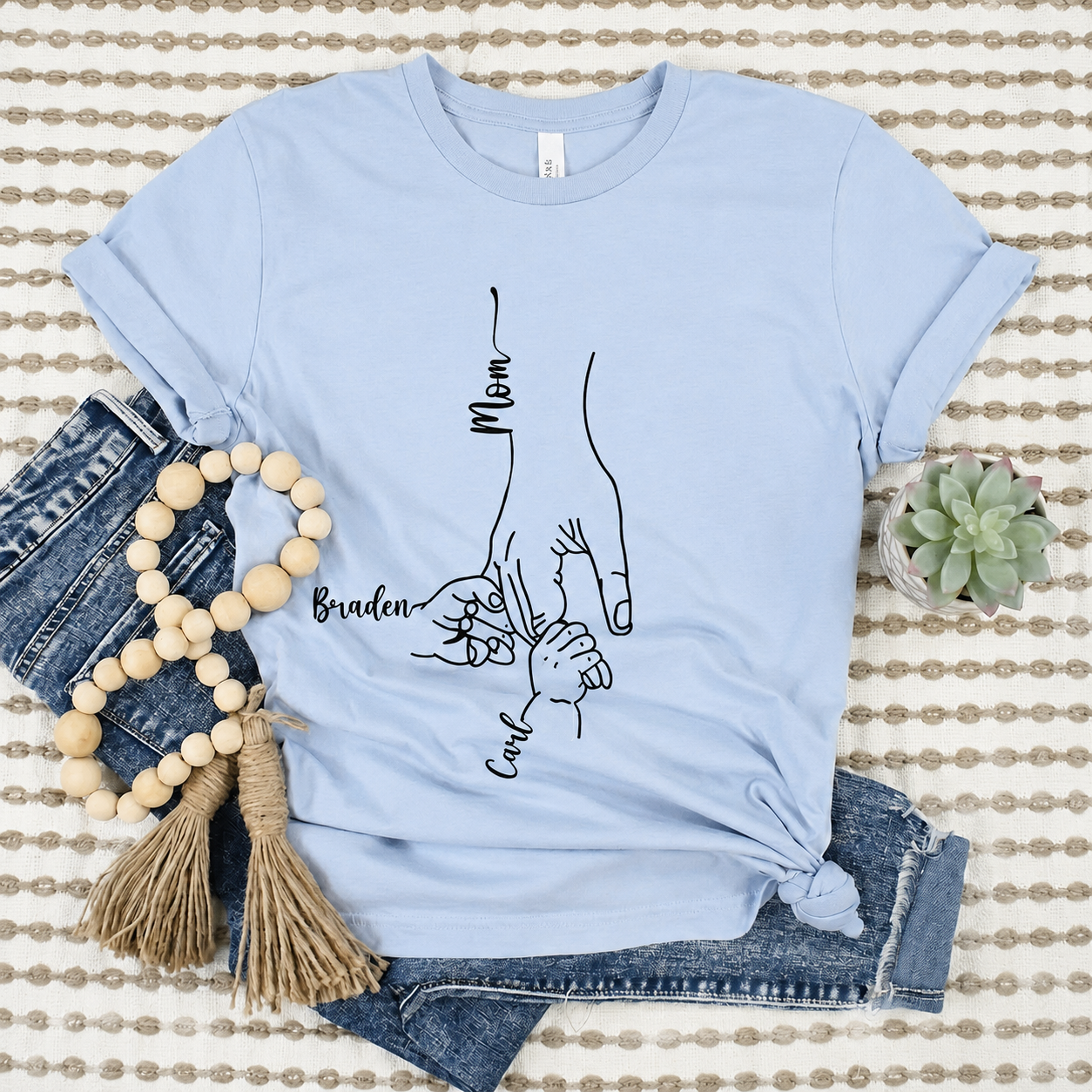 Holding Hands Name Shirt