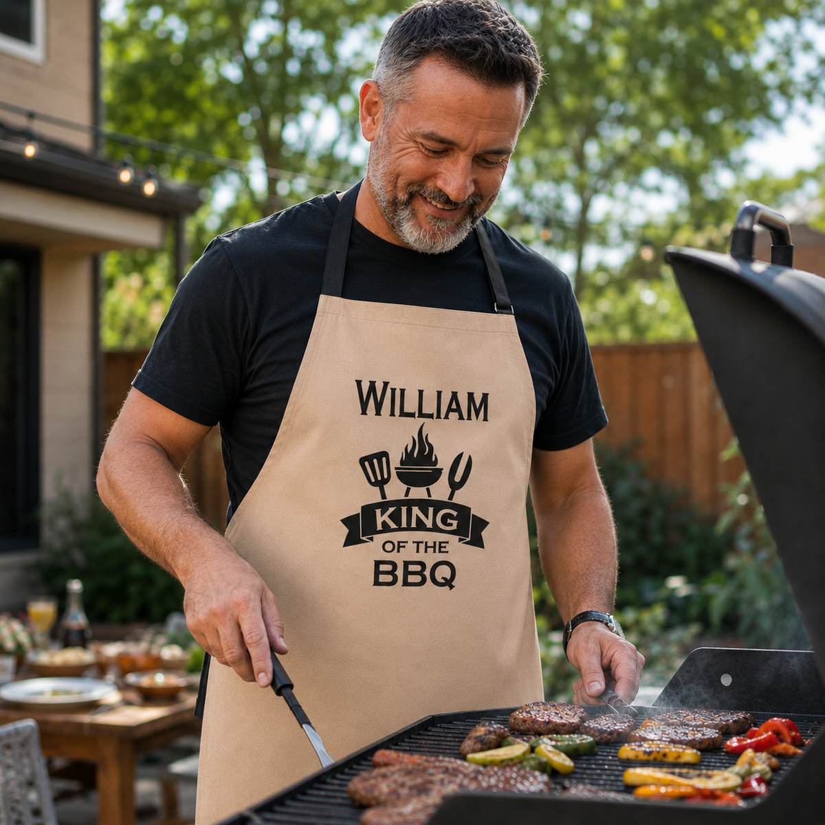 King of the BBQ Personalized Apron