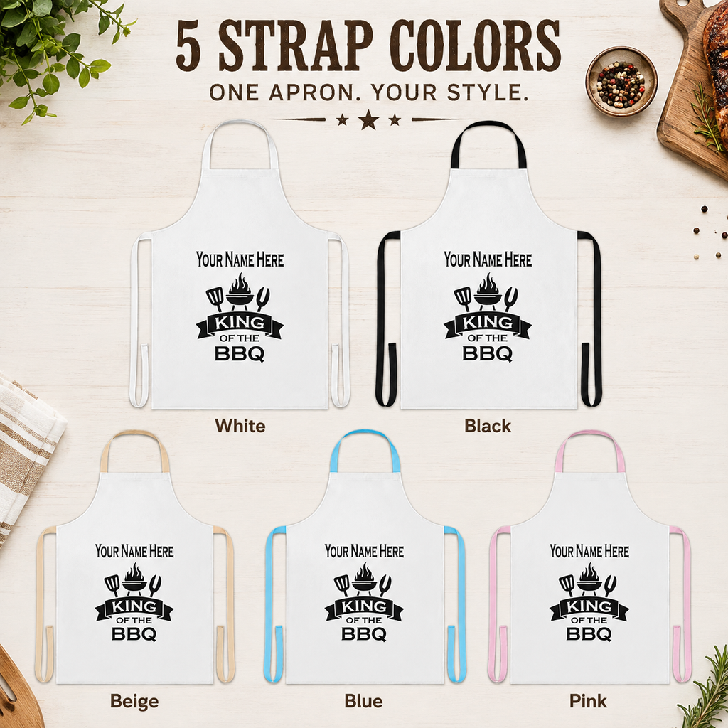 King of the BBQ Personalized Apron
