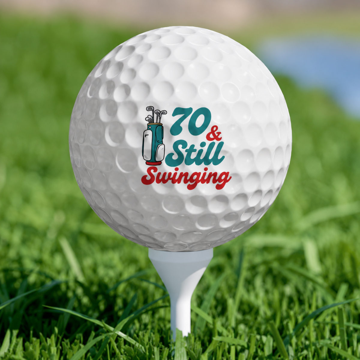 Swinging Birthday Golf Balls