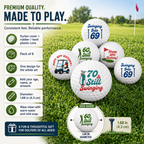 Swinging Birthday Golf Balls