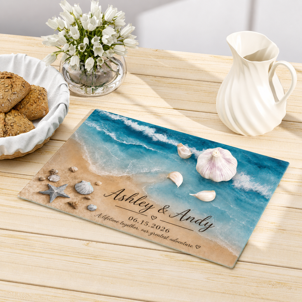 Ocean Wave Personalized Cutting Board