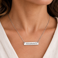 Personalized Name Bar Necklace