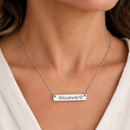 Personalized Name Bar Necklace