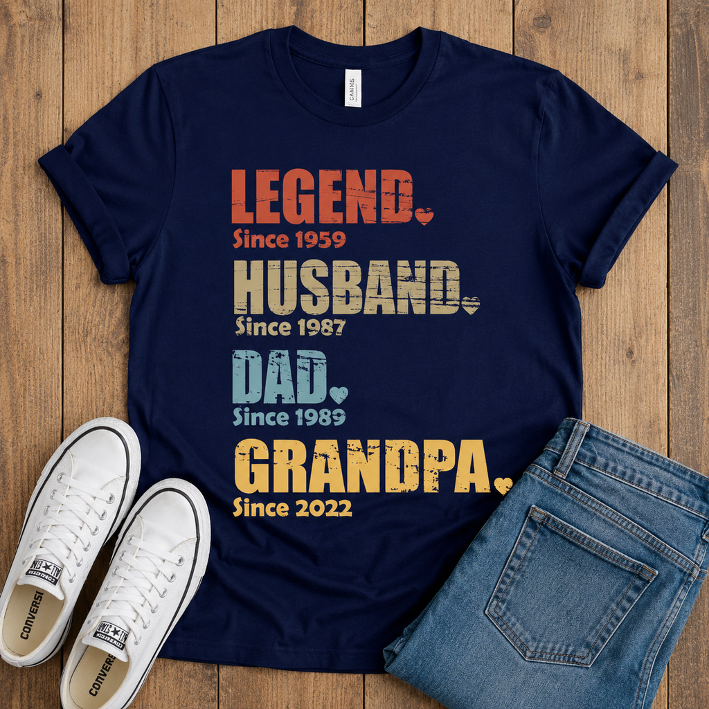 Personalized Legend Husband Dad Grandpa Shirt