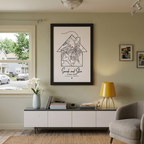 Personalized Home Map Sign