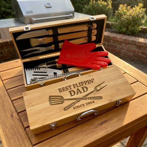 Best Flippin' Dad BBQ Grill Set